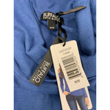 Buffalo Cold Shoulder Sweater Women's Blue Turtleneck Rayon/Nylon Pullover NEW