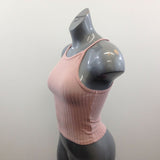 Urban Heritage Women's Fitted Cropped Sleeveless Top Size Medium Rayon Blend