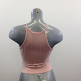 Urban Heritage Women's Fitted Cropped Sleeveless Top Size Medium Rayon Blend