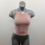 Urban Heritage Women's Fitted Cropped Sleeveless Top Size Medium Rayon Blend
