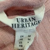 Urban Heritage Women's Fitted Cropped Sleeveless Top Size Medium Rayon Blend