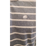 Banana Republic Pique Polo Shirt Size Large blue White Striped Cotton