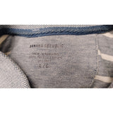 Banana Republic Pique Polo Shirt Size Large blue White Striped Cotton
