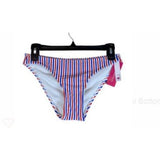 Juniors' Ribbed Cheeky Bikini Botto - Xhilaration™ Red/White/Blue Stripe M (4-6)