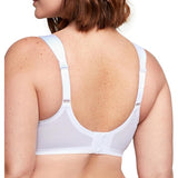 Glamorise womens Magiclift Seamless T-shirt Bra Wirefree #1080 White