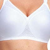Glamorise womens Magiclift Seamless T-shirt Bra Wirefree #1080 White