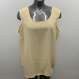 Penningtons Women's Plus Size 24 top Tank Yellow Polyester