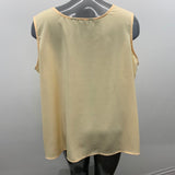 Penningtons Women's Plus Size 24 top Tank Yellow Polyester