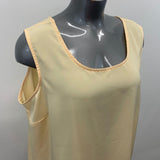 Penningtons Women's Plus Size 24 top Tank Yellow Polyester