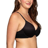 Vanity Fair 71865 Effortless Underwire Bra Midnight Black Lace