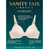Vanity Fair 71865 Effortless Underwire Bra Midnight Black Lace