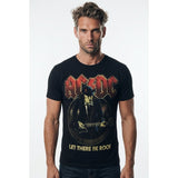 AC/DC Let There Be Rock Medium 100% Cotton Black T Shirt