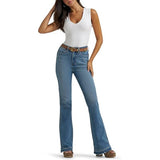 Wrangler Retro Bailey High Rise Boot Cut Raw Hem Jeans Women's 24X32 NEW