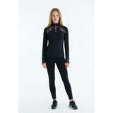 Champion Girls XL (14-16) Athletic Yoga Fitted Pullover 1/4 Zip Top Gray Black