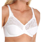 Bali Women's Lilyette LY0428 Comfort Lace Minimizer Bra White