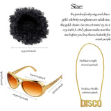 Costume Accessory Wig Set with necklace and sunglasses - 70s Disco NEW