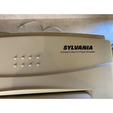 Sylvania 9 Sheet Cross Cut Paper Shredder With Large Basket USED