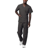 Sivvan Unisex Classic Scrub Drawstring Pants Style S8401 Charcoal NWOT Poly/Cotton
