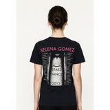 Selena Gomez Stars Dance 2013 Tour T Shirt Women's Size Small Black Crew Graphic Tee