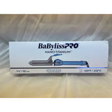 Babyliss Pro Nano Titanium Spring Curling Iron Model BNT125S New, open box