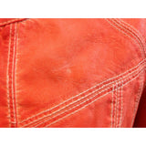 NESS Motorcycle Jacket Women’s Size Large Orange Long Sleeve Full Zip