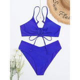 Meetall Women's Large High Cut String Triangle Bikini Set NEW