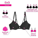 Maidenform DM2403 Underwire T-Shirt Bra Everyday Luxe Black 38B NWT