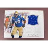 2023 Upper Deck CFL SP Game Used Jersey Stanley Bryant Blue Bombers CFL-SB