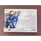 2023 Upper Deck CFL SP Game Used Jersey Stanley Bryant Blue Bombers CFL-SB