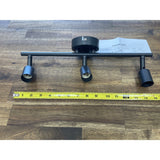 3 Light Black Kitchen Track Lighting Fixtures for GU10 Bulbs 15" Long NEW