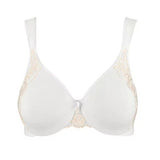 Wonderbra Plus W1983 No Poke Underwire Bra White/Pink