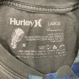 Hurley Men's T Shirt Size Large Gray Regular Fit Crew Neck Short Sleeve Graphic