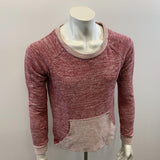 Volcom Long Sleeve Pullover Boys Size Large 14 Red Cotton/Polyester Crew Neck Shirt