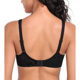 Lemorosy Full Coverage Minimizer Bra Unlined Underwire 36G Black NWOT