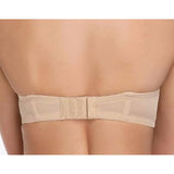 WingsLove Women's Strapless Bra Underwire Multiway Contour Plus Size 38D Beige