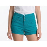 Maurices shorts Women's 5/6 Aqua Blue Cotton Blend stretch