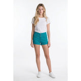 Maurices shorts Women's 5/6 Aqua Blue Cotton Blend stretch
