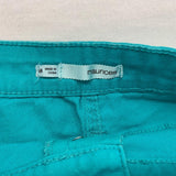 Maurices shorts Women's 5/6 Aqua Blue Cotton Blend stretch