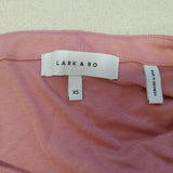 Lark & RO Women's Off The Should Top Size XS Pink 3/4 Sleeve Viscose Blend NEW