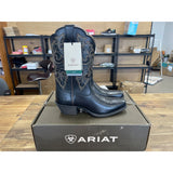 Ariat Women's 9.5 B Round Up Square Toe Western Boot Limousine Black NWT
