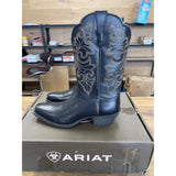 Ariat Women's 9.5 B Round Up Square Toe Western Boot Limousine Black NWT