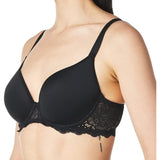 Simone Perele 12A316 Women's Caresse 3D Plunge Bra 30DDD Black NWT