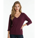 TNA Pomona T-shirt Women's Small Lightweight Knit Purple Heather Huckleberry Cotton Blend NWT