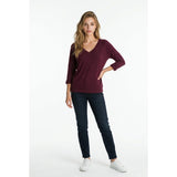 TNA Pomona T-shirt Women's Small Lightweight Knit Purple Heather Huckleberry Cotton Blend NWT
