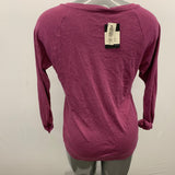 TNA Pomona T-shirt Women's Small Lightweight Knit Purple Heather Huckleberry Cotton Blend NWT