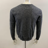 American Eagle Athletic Fit V Neck Sweater Men's Size Medium Gray Long Sleeve Cotton