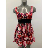 Necessary Object Women's dress Small Pink Floral Cotton/Spandex Empire Waist