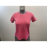 Alia Petite Women's 2 Piece Pink Short Sleeve Shirt + Pink Button Up Collared Tunic Blouse Size 8 P Cotton Blend