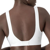 Bali Womens Comfort Revolution Wireless Bra, B3488X White Tropic