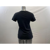 Faded Glory Women's Black T Shirt Size Medium Short Sleeve Crew Neck Cotton Tee